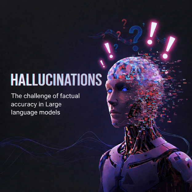 Hallucinations: The Challenge of Factual Accuracy in Large Language Models